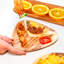 Assiette plate en acacia 7 po Triangle