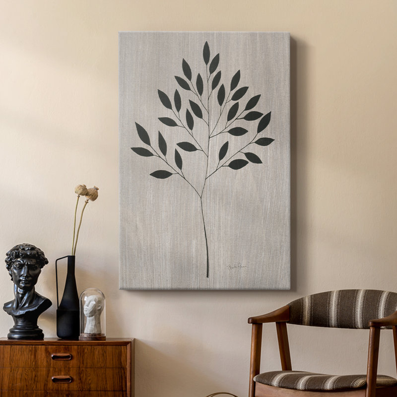 Feuilles et bois I - galerie Cavas sur mesure, H 60 po x l 40 po