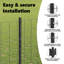 Fence with Post Segment Outdoor Barrier Garden Terrace Divider Boundary-630901069-630901065