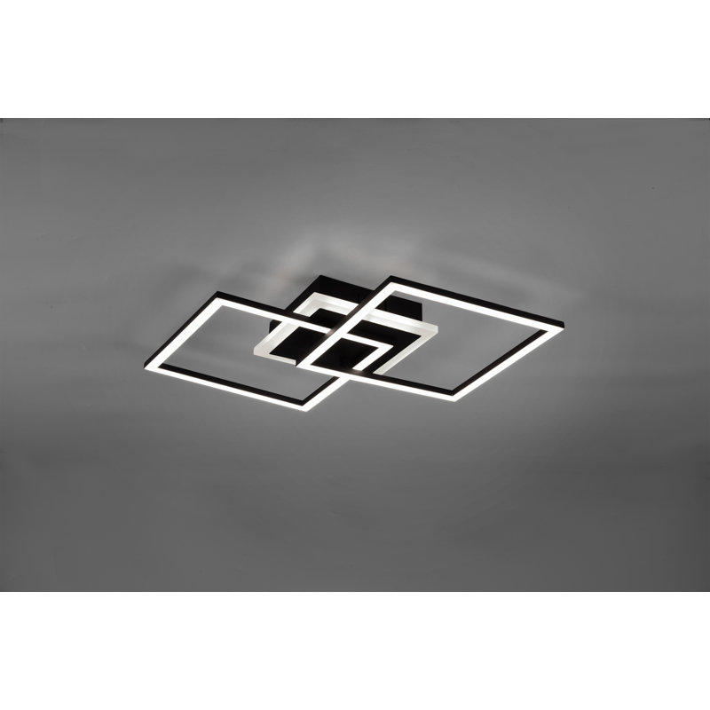Novi 3-Light 57.5cm LED Integrated Flush Mount, Black