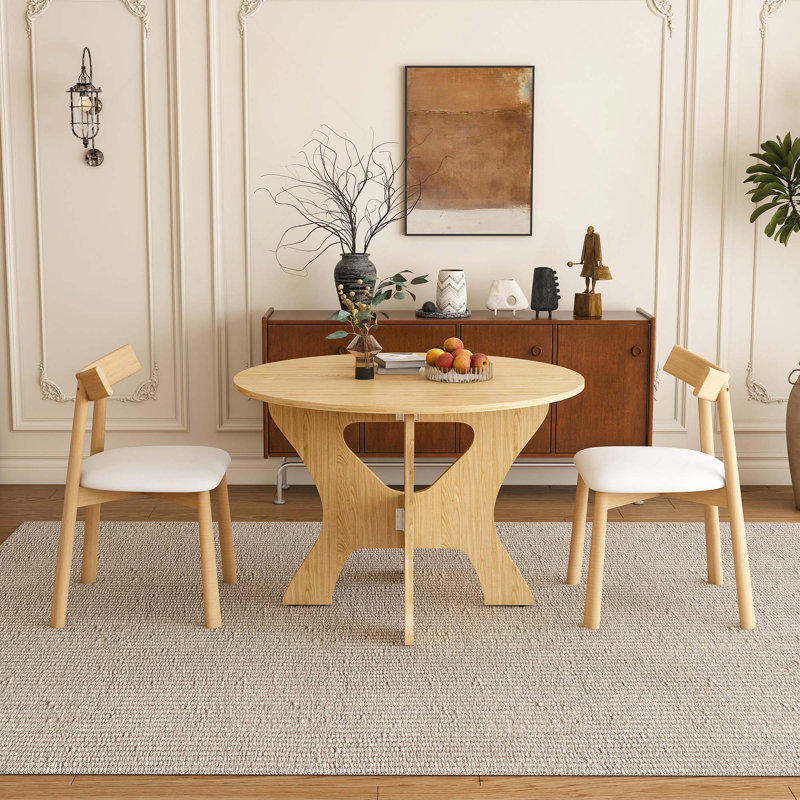 Ensemble de salle à manger pliable 3PCS, Chêne antique