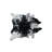 Abhinav 6' x 7' Black and White Cowhide Cowhide Area Rug