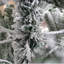 Arbre de Noël artificiel à charnière enneigé 7 pi avec des pointes réalistes blanches