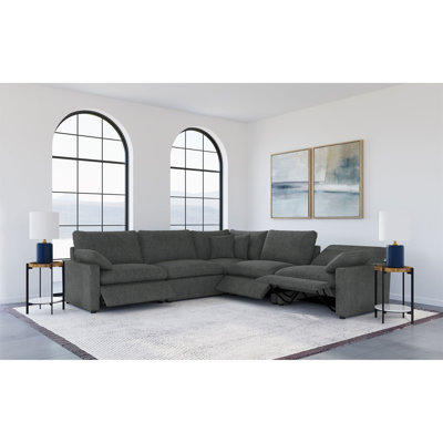 Canapé modulaire inclinable électrique 5 pièces Hollander