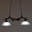 Luminaire suspendu rétro à 2 lumières