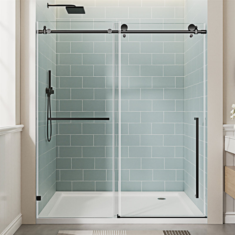 Frameless Single Sliding Shower Door