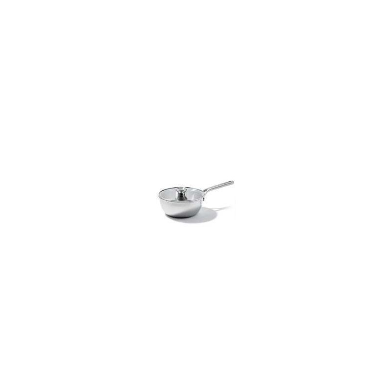 OXO Mira Tri-Ply Stainless Steel Chef's Pan with Lid, 1.5 qt.