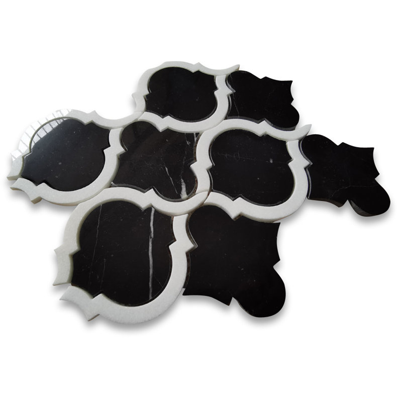 Random Sized Marble Arabesque Mosaic Wall & Floor Tile