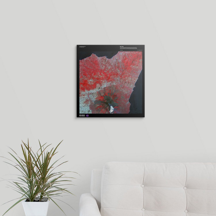 « mt. etna-usg earth », impression, H 16 po x l 15 po x P 1,5 po, Toile