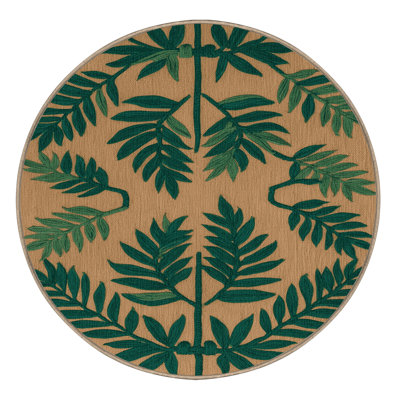  Tapis hawaïen à motif de fougère lavable
