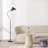Swoop 69 in. Modern LED Adjustable Floor Lamp with Metal Bowl Shade and Accent, Bulb Included-137637445