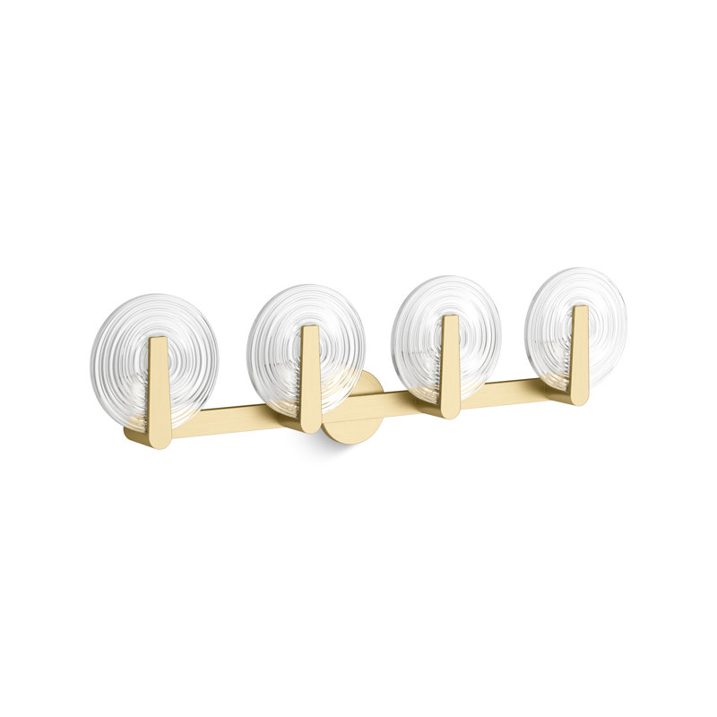 Hint Four-Light Sconce, Brushed Brass