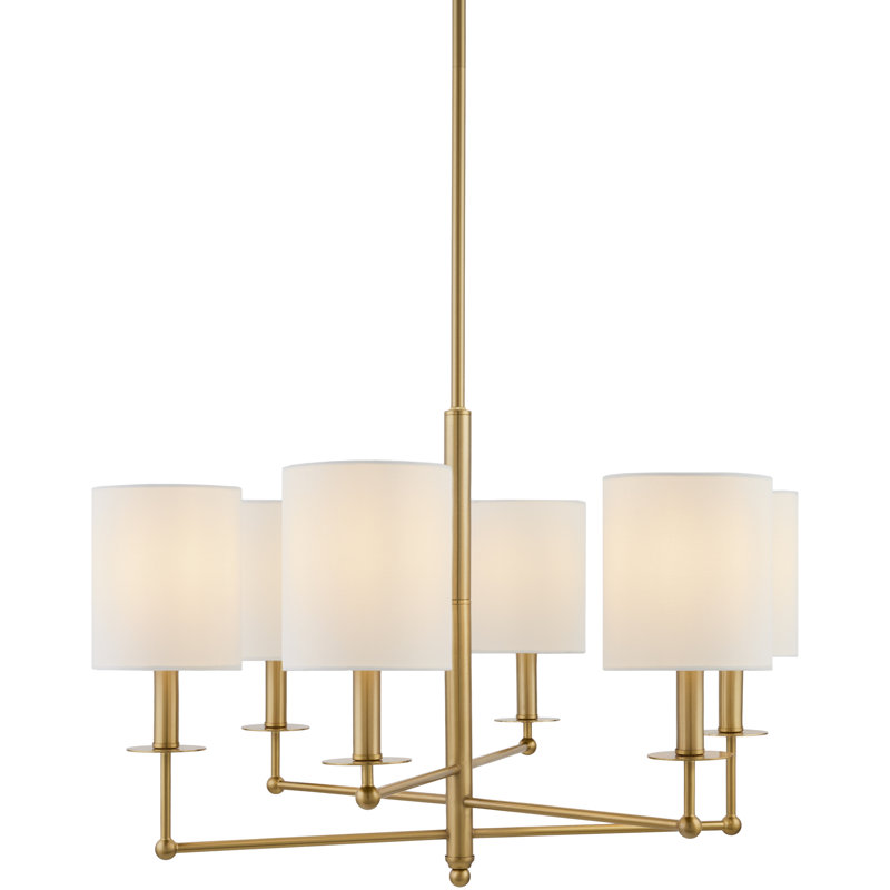 Lacey Chandelier, 16" H x 26" W x 26" D, 6