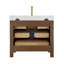 Meuble-lavabo simple Frederica de 91 cm (36 po) en brun vieilli épicéa avec comptoir en pierre composite et miroir-1427387780-1477213402-1477213406