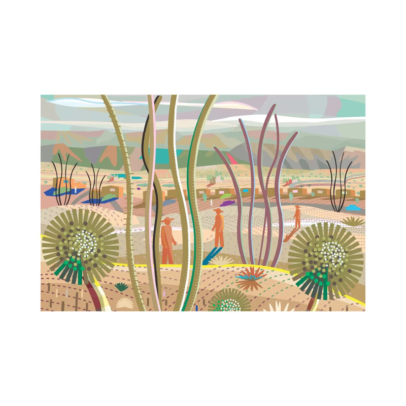 Joshua Tree by Charles Harker - Wrapped Canvas Painting, 30.48 cm H x 45.72 cm W