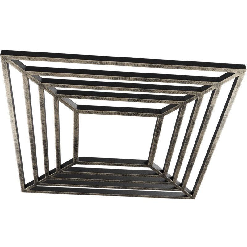 Médaillon de plafond percé en PVC de qualité architecturale Raven, H 24 po x l 24 po x P 0,75 po, Argenté antique chaleureux