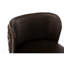 Chaises de bar pivotantes à hauteur de siège réglable - Pu moderne revêtu de tissu d'ameublement, de dossier, pour la maison et l'îlot de cuisine (brun, 2 brun, rembourré avec dossier, et de-2113907403-2113907405