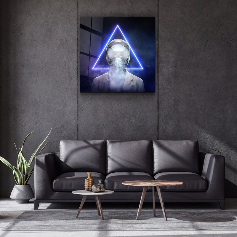 Elegant Decorative Tempered Glass Painting, 40 x 40 Inches | 100% Tempered Glass, Thickness: 0.16 Inches | UV Printing for Vibrant Colors & Durability | Perfect for Home Decor & Art Enthusiasts