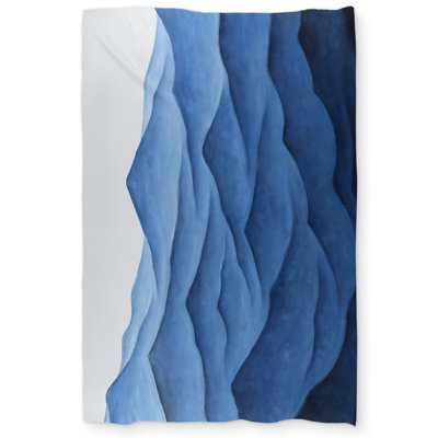 Dark Calm Ocean Waves Duvet Cover - Marine Bathroom Decor