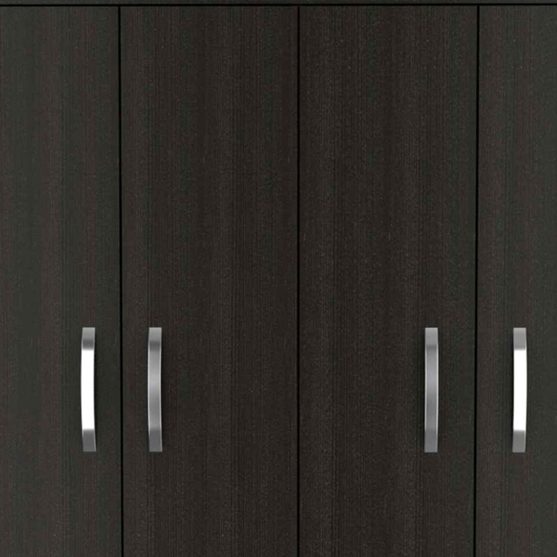 Commode combinée 47 po à trois tiroirs noire