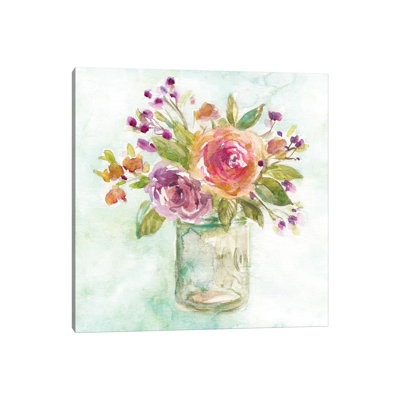 Summer Roses by Domonique Brown - Painting on Canvas