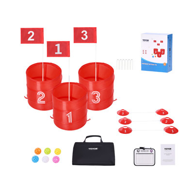 Jeu de golf portatif à 3 trous pour enfants et adultes Backyard Golf Game