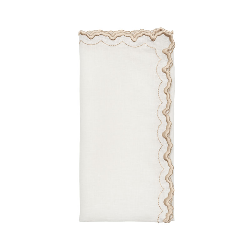 Arches Napkin, White/Natural