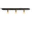 Combi luminaire suspendu linéaire 3 po avec auvent noir mat, boule de verre 6 po-97439513-123175084