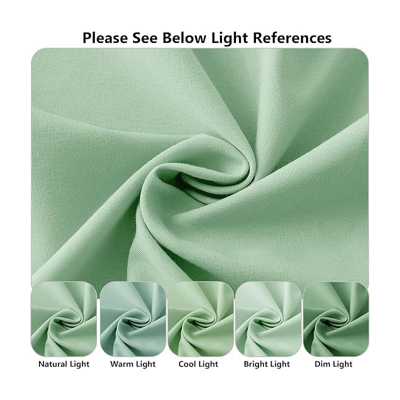 Ranarda Cotton Blend Percale Flat Sheet, Double (4'6), Mid Green