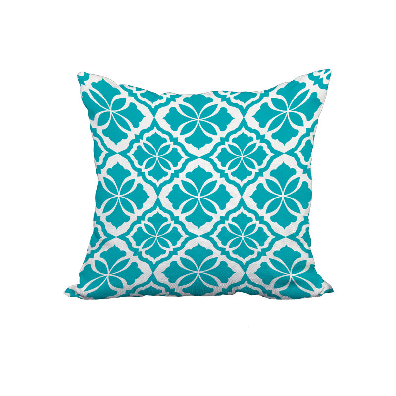  Housse et insert de coussin carré 100% coton, 18 po x 18 po, Turquoise