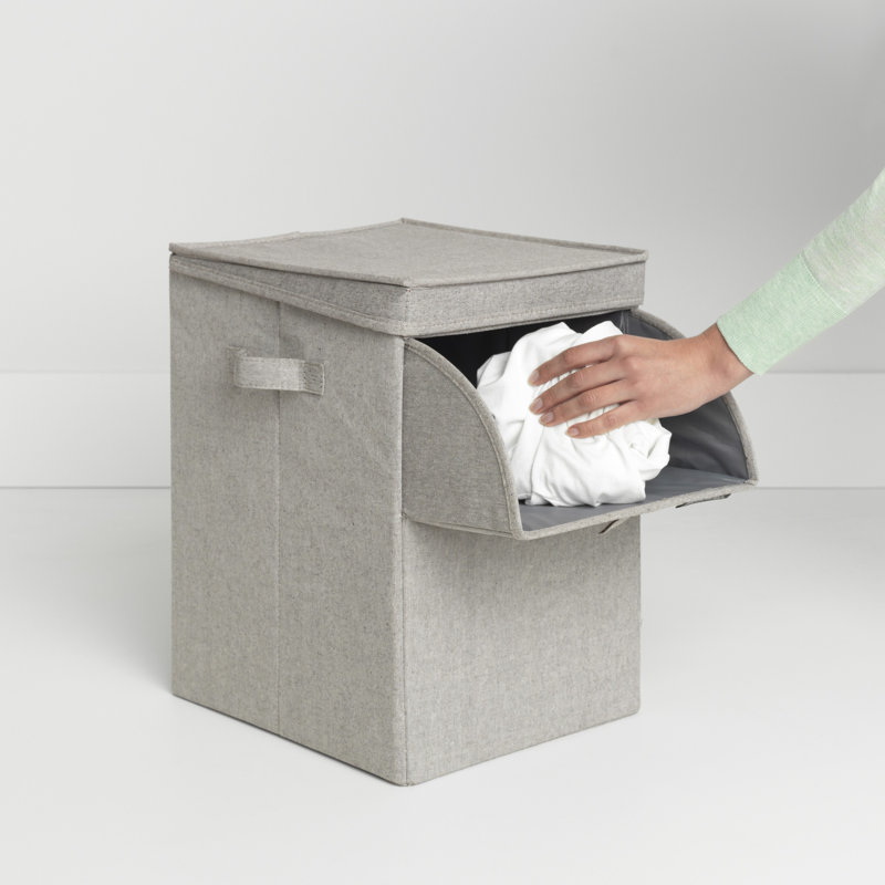 Brabantia Stackable Laundry Hamper 9.2 Gallon, Gray