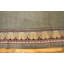 1900s Green Asparagus Medallion Antique Irish Donegal Arts & Crafts Rug Knotted Wool Carpet 12'8" x 18'0" Area Rug