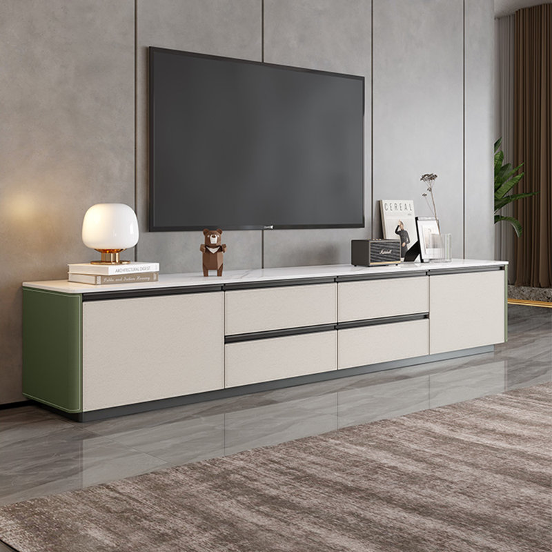 Minimalist cream style TV stand, Green/White Grey, 70.87" W