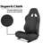Anman Racing Bucket Seat With Double Locking Slides Adjustable Angle fit Racing Wheel Stand, No Stand
