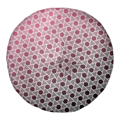 Coussin de plancher hexagonales et triangles