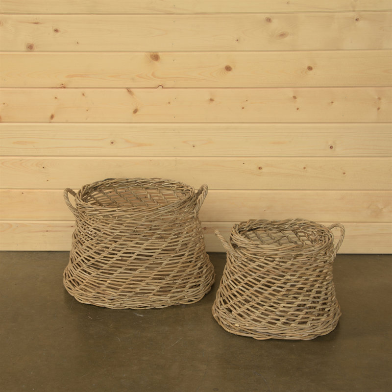 Rattan Oval Basket Set