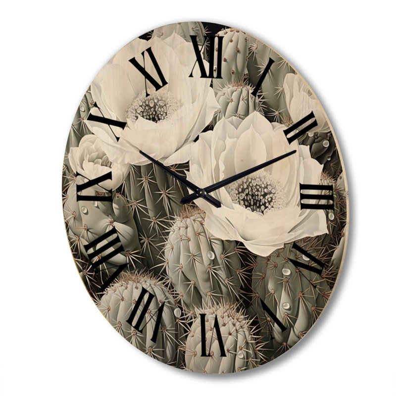 Horloge murale en bois massif Weikert, Très grand