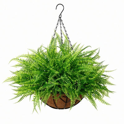 Plantes suspendues artificielles avec panier