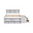 NestEdge Full Bed with Bookcase Headboard and Underbed Storage Drawers-115684313