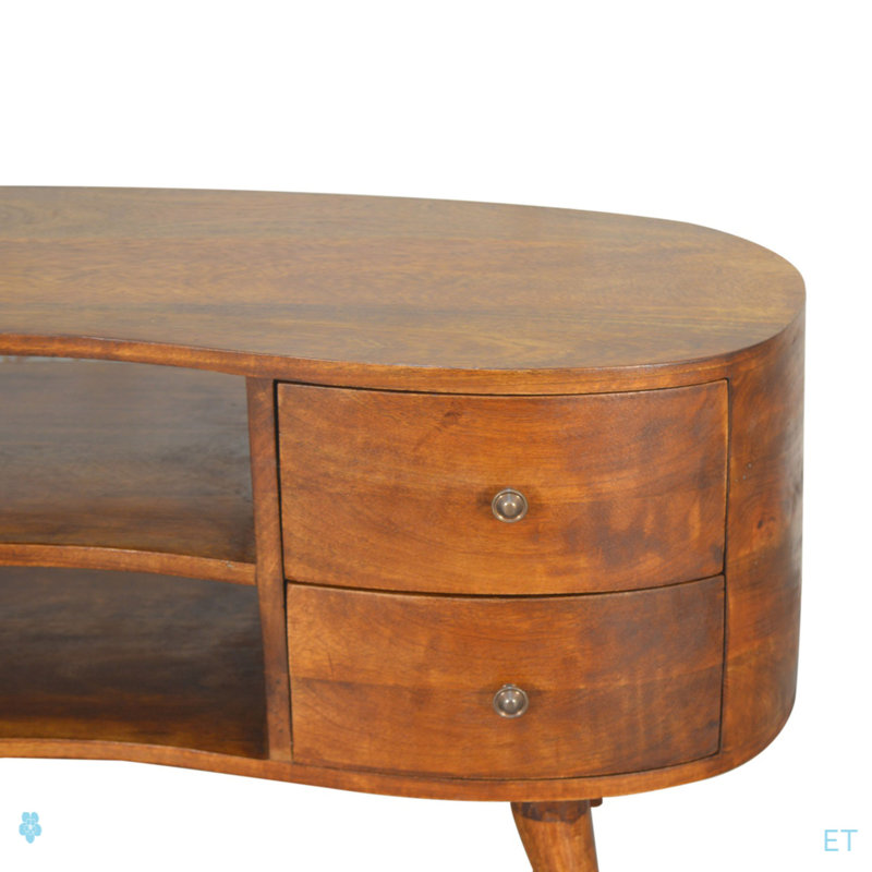 Chestnut Rounded Entertainment Unit, Chestnut