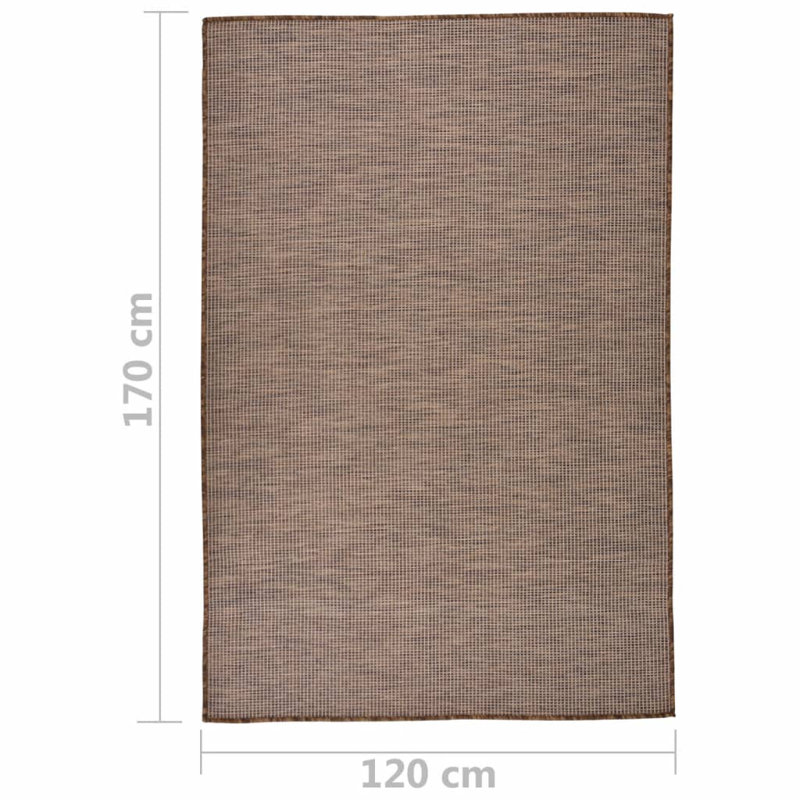 Bark Solid Colour Area Rug, Rectangle 120 x 170cm