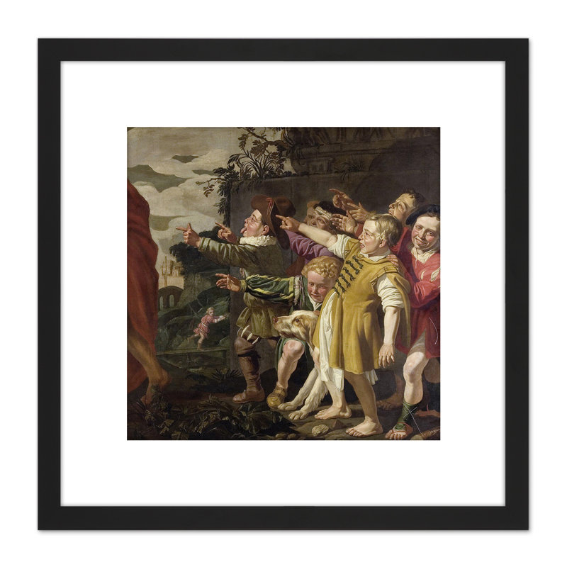 Van Zijl Elisha Mocked By Boys - Single Picture Frame Painting