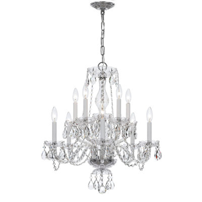 Lustree 10 lumières façon bougie classique/traditionnel Hetrick