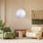 White Fabric Spherical Pendant Light-1722253069