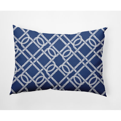 Nautical Nights Outdoor Rectangular Throw Pillow