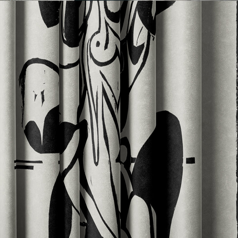 Velvet Blackout Curtain Panel Pair, 59cm Width x 200cm Drop.