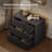 Modern Fluted Waveform Panel 3-Drawer Nightstand-392737596