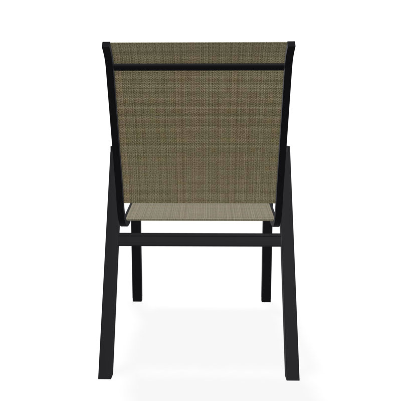 Bazza Outdoor Dining Chair, Elevation Stone, Black