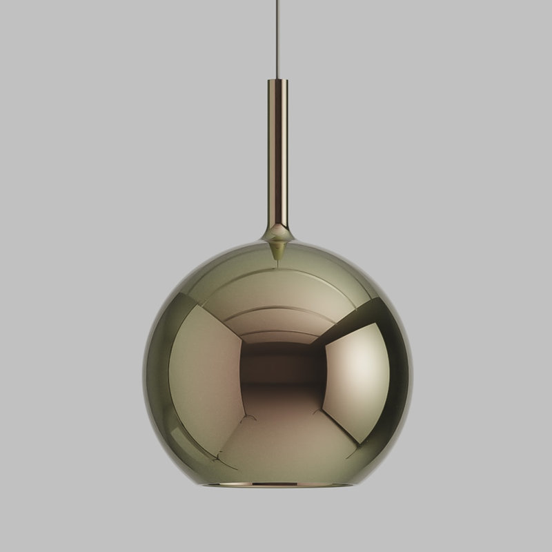 GLO 1 - Light Pendant, Black, 4Ever, 22.4" H x 15" W x 15" D