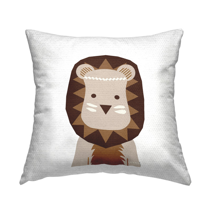 Coussin d'extérieur Neutral Tone Lion